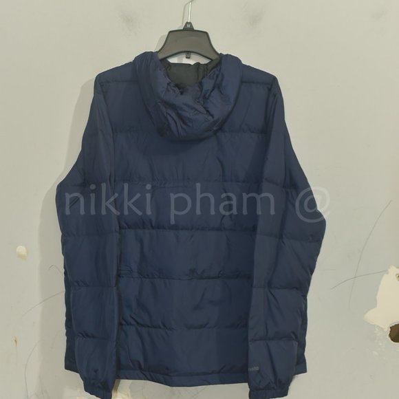 Eddie Bauer Men’s Hooded Down Jacket IN BLue - Picture 5 of 6